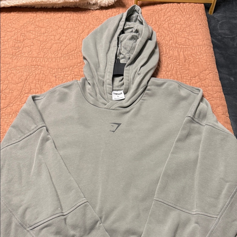 Gymshark Men's Hoodie in Light Gray
